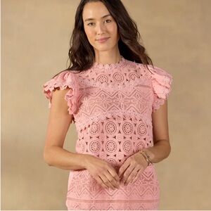 Sundance Blossom Pink Alhambra Top, NWT, L